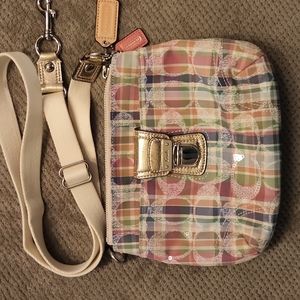Coach Poppy Plaid Small Crossbody Bag